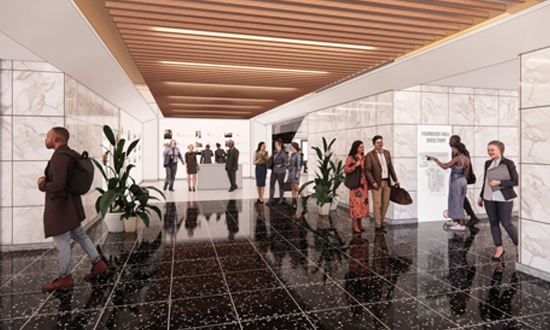 rendering of Founders Hall