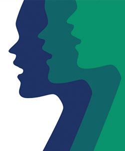 three faces silhouette