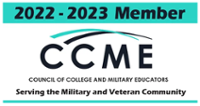 Council of College and Military Educators 2021-22 logo