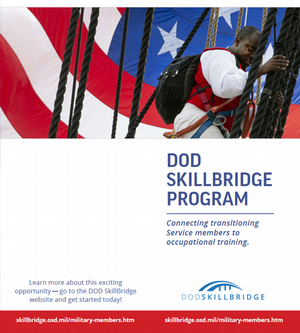 Screenshot of DOD Skillbridge Program brochure 