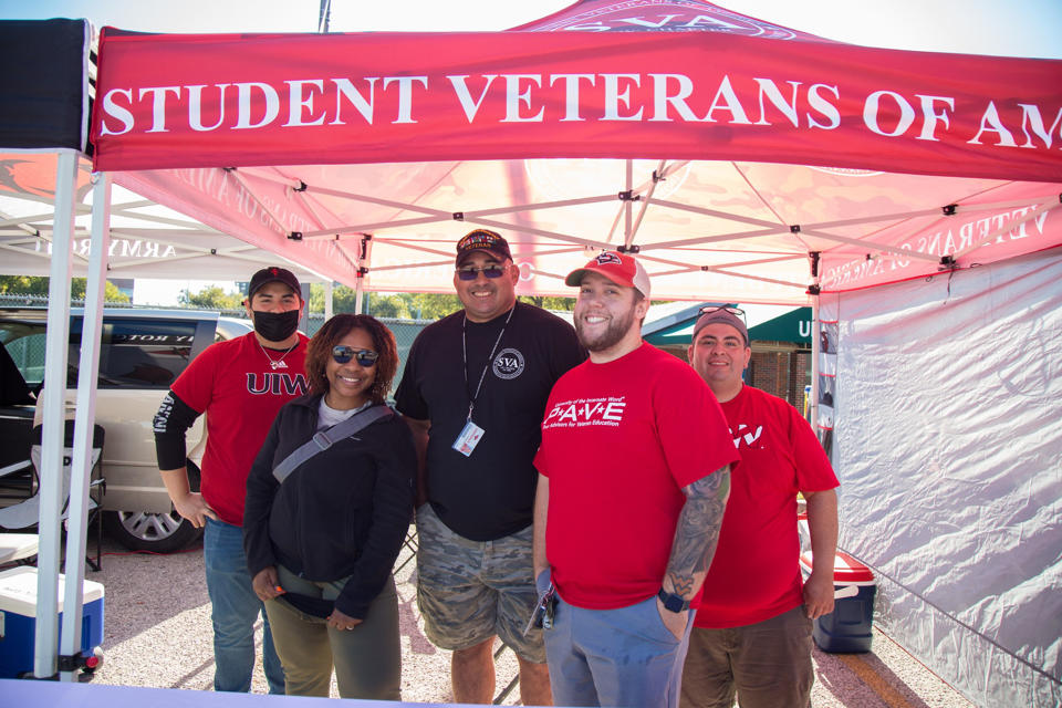 UIW Student Veterans of America tailgate