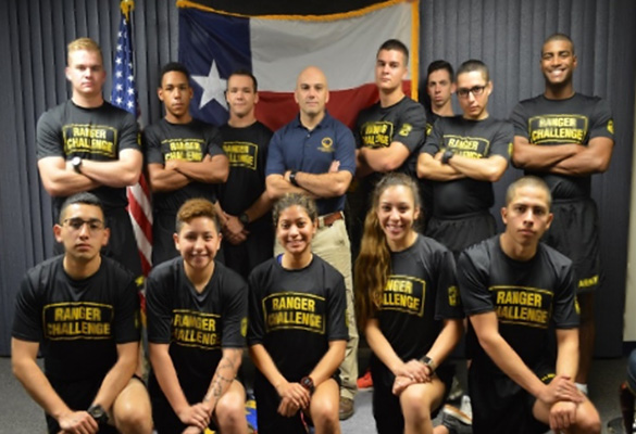 ROTC students posing after Ranger Challenge