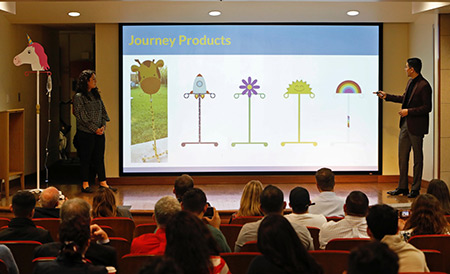 Yolanda Martinez and Noah Silvas present 'Journey Poles' products