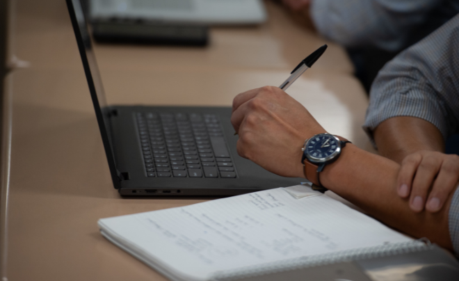 Person working at computer