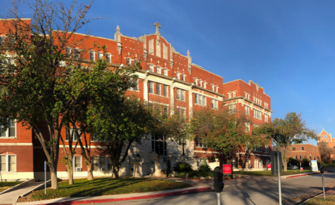 Front of administration building