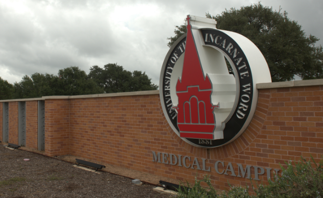 UIW medical campus sign