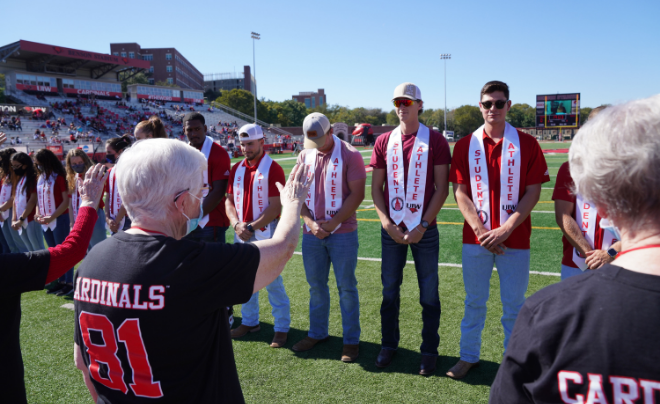 Sisters of Charity of the Incarnate Word bless student-athletes