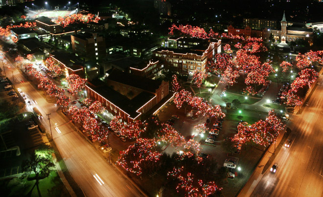 Featured aerial image of Light the Way event