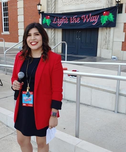 Julianne Salame smiles at the camera before the 2019 Light the ay