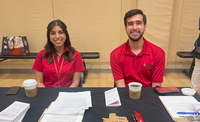 UIWSOM learners participating in the health fair