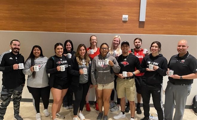 UIW Sports Medicine team poses for a picture