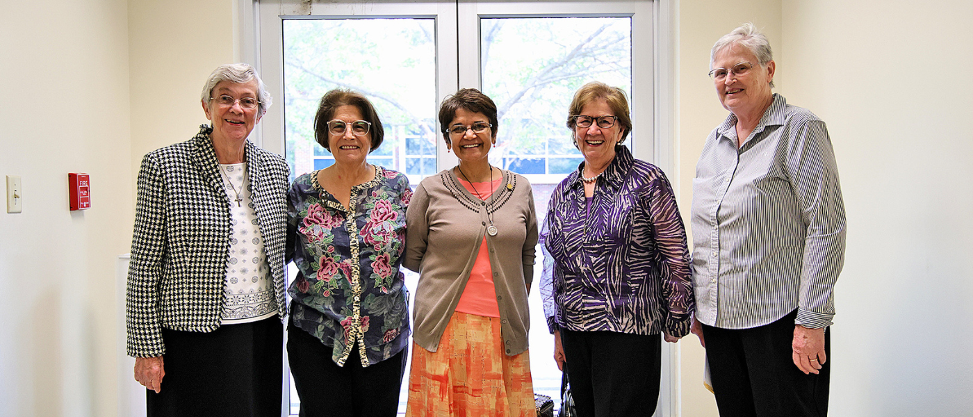 Sisters of Charity of the Incarnate Word at the Beckendorf Center ribbon-cutting ceremony