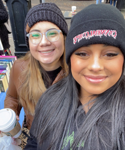 Brittnay Hernandez and fellow Cardinal Anna Parez