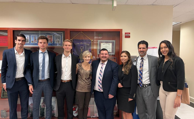 Group of students in the MBA Capstone class