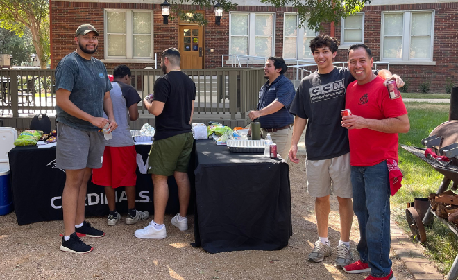 First-year engagement barbeque