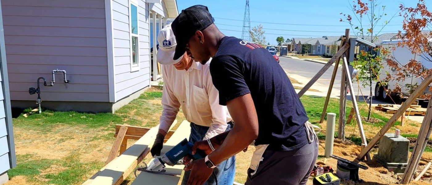 Student-athlete volunteering