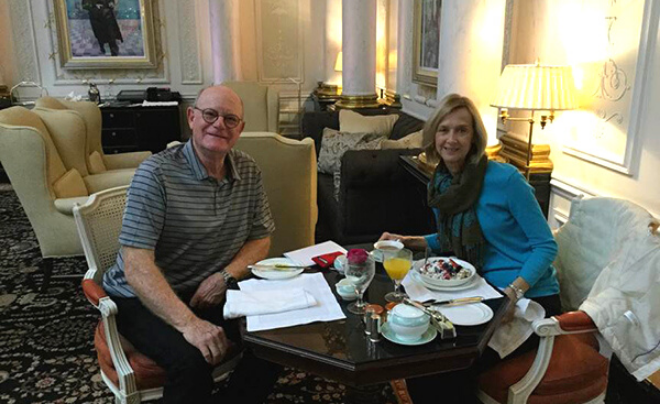 Peter and Nancy Reininger in London