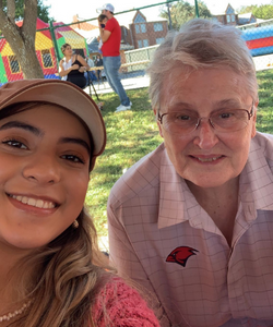 Mayte Alvarado and Sister Walter Maher, CCVI