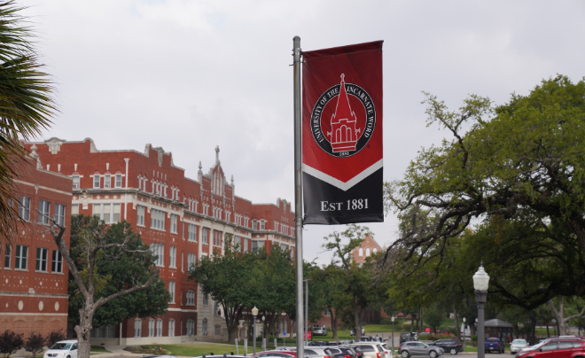 Banner with UIW logo