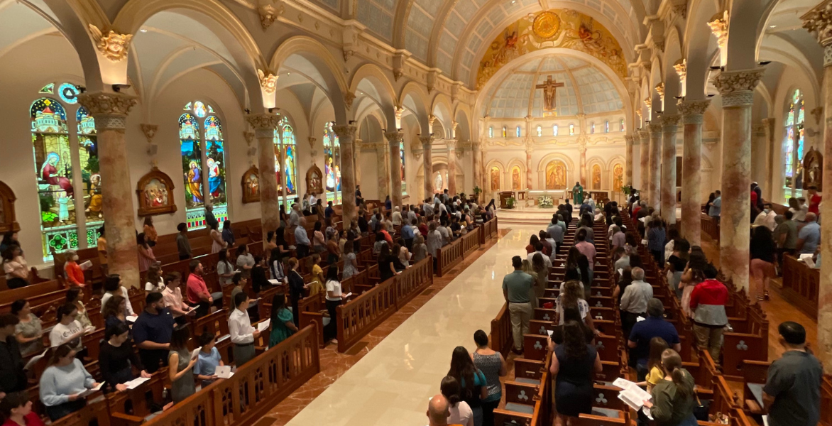 Chapel during Welcome Mass