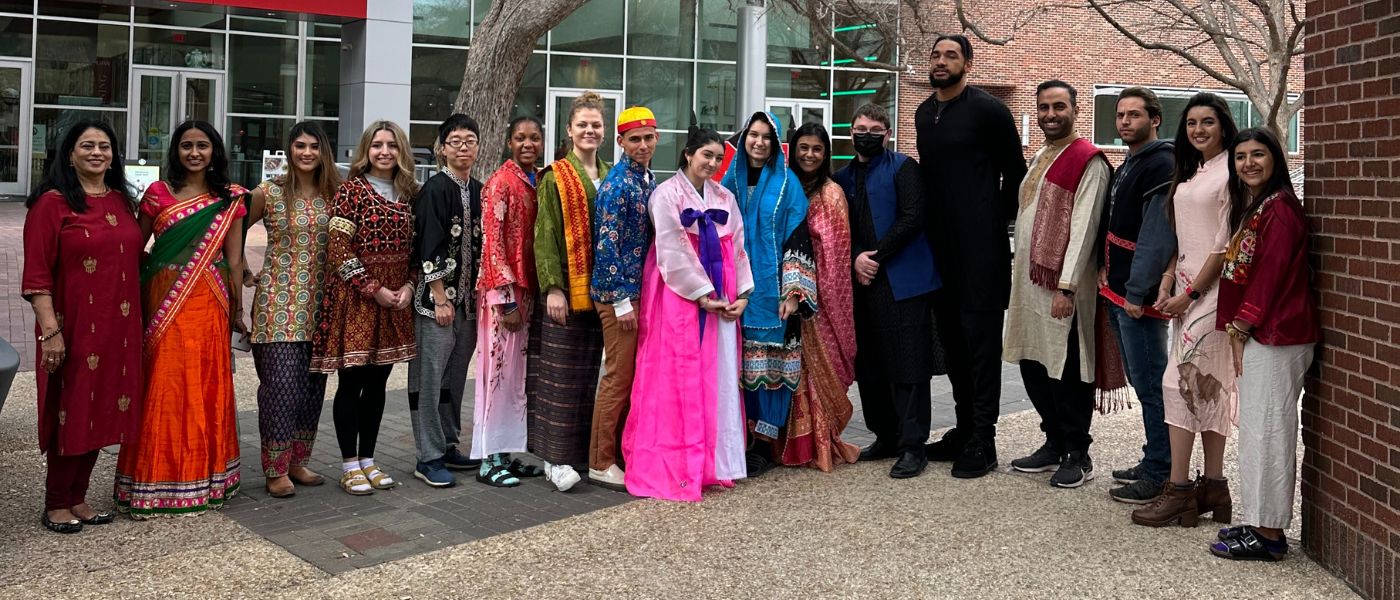 Group picture during Asian New Year celebration