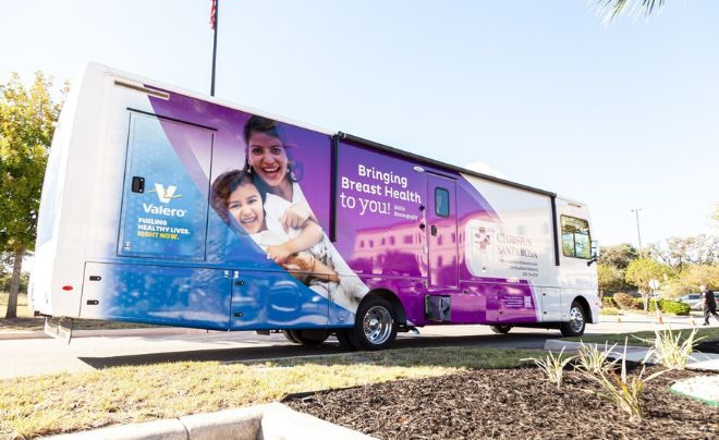 CHRISTUS digital 3D mobile mammograms vehicle