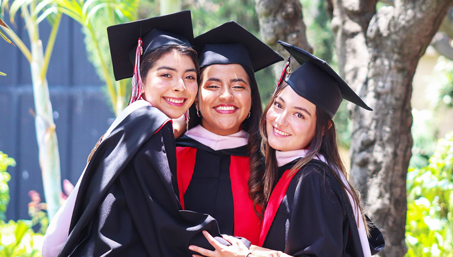 three graduate students