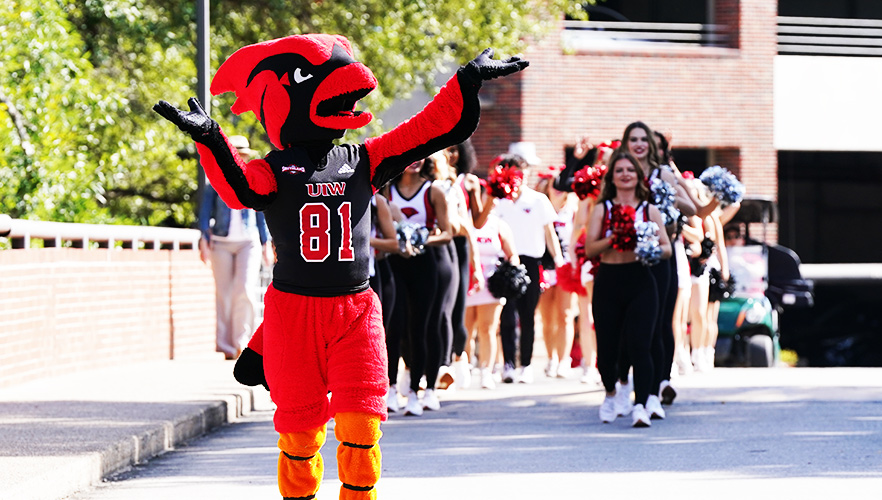 red cardinal mascot