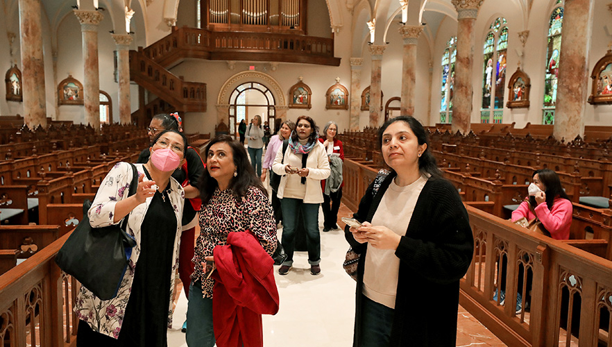 Nurses in chapel