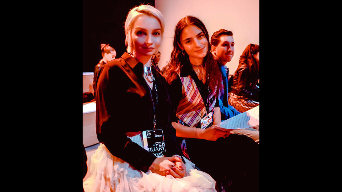 Sarah Cox and Maya Kanawati at NYFW