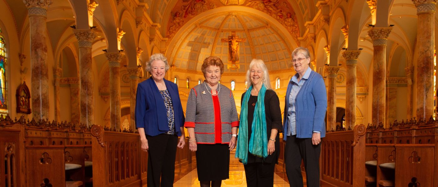 Sr. Eliish Ryan, Sr. Kathleen Coughlin, Sr. Marth Ann Kirk and Sr. Walter Maher