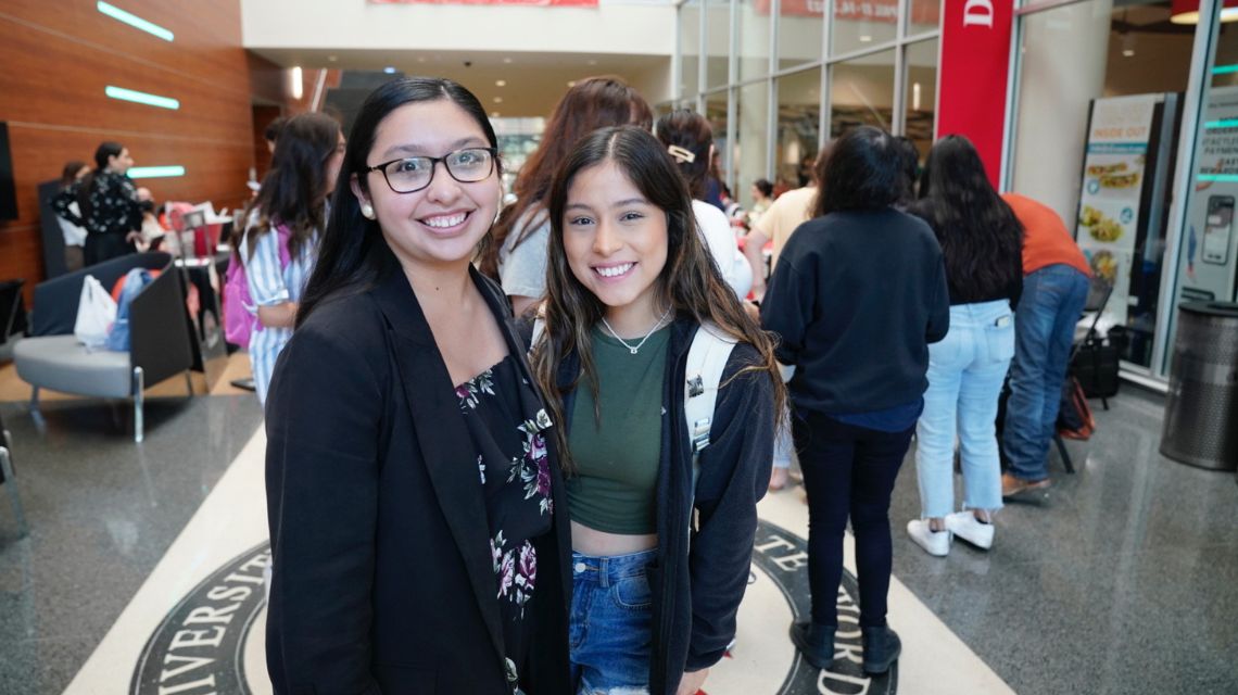 Two students at Graduation Fair