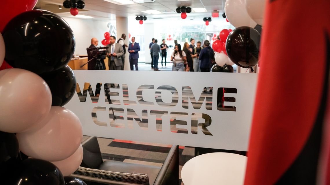 Welcome Center sign