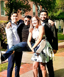 Zarate siblings on campus