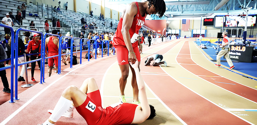 athletes competing