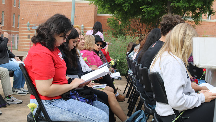 Students at presentation