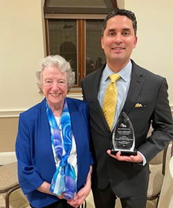 Sr. Eilish Ryan, CCVI and Dr. Michael Romero/Director, UIW Pastoral Institute
