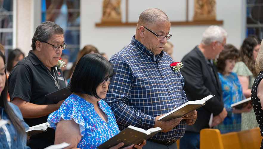 Mass attendees