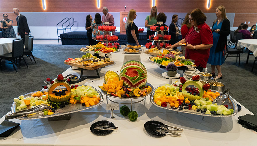 Food at reception