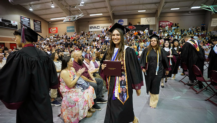 graduate walking