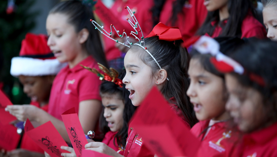 Kid Choir performing