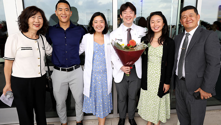Students with family members