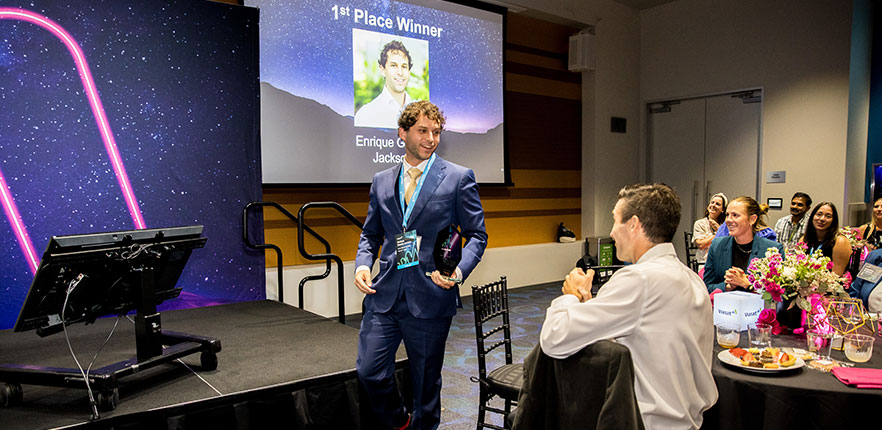 Jackson winning first place