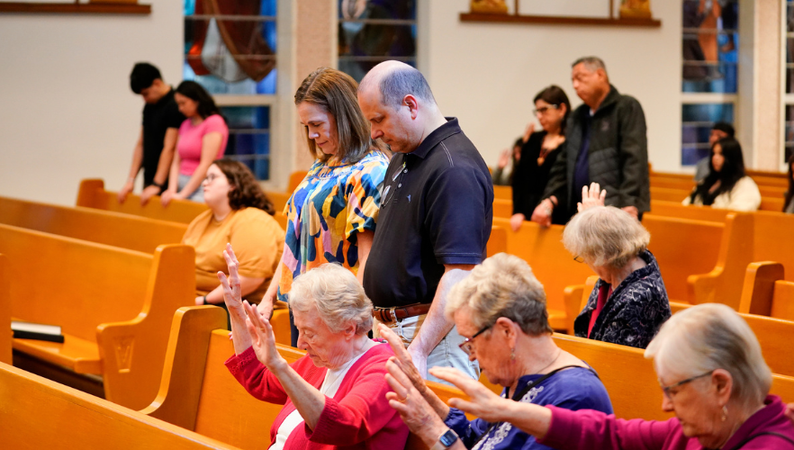 Couples praying