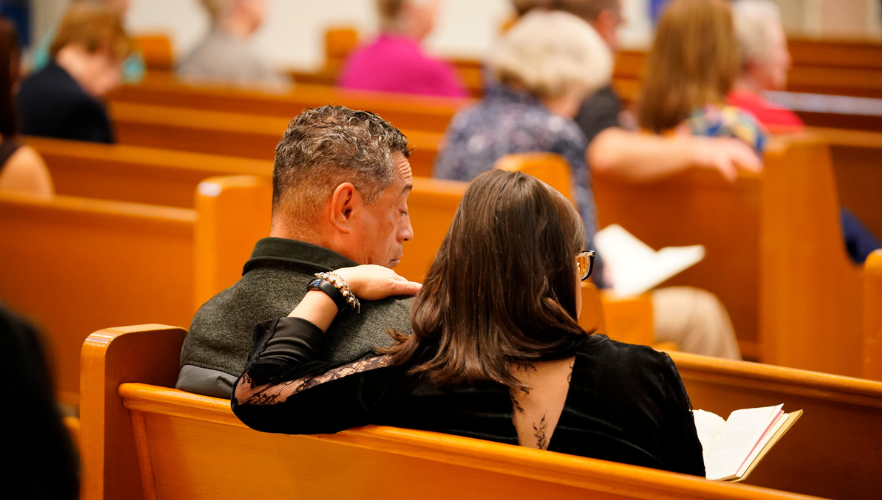 Couple praying