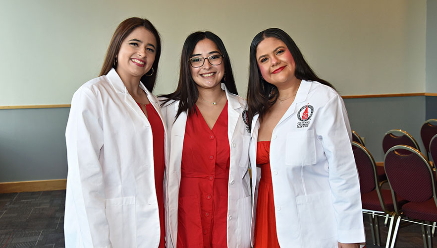Three students