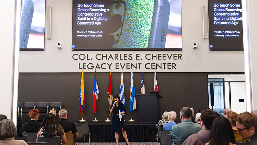 Speaker at event