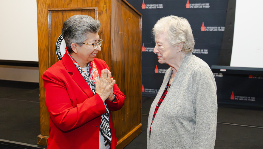 Sr. Teresa Maya, CCVI, with other CCVI Sister