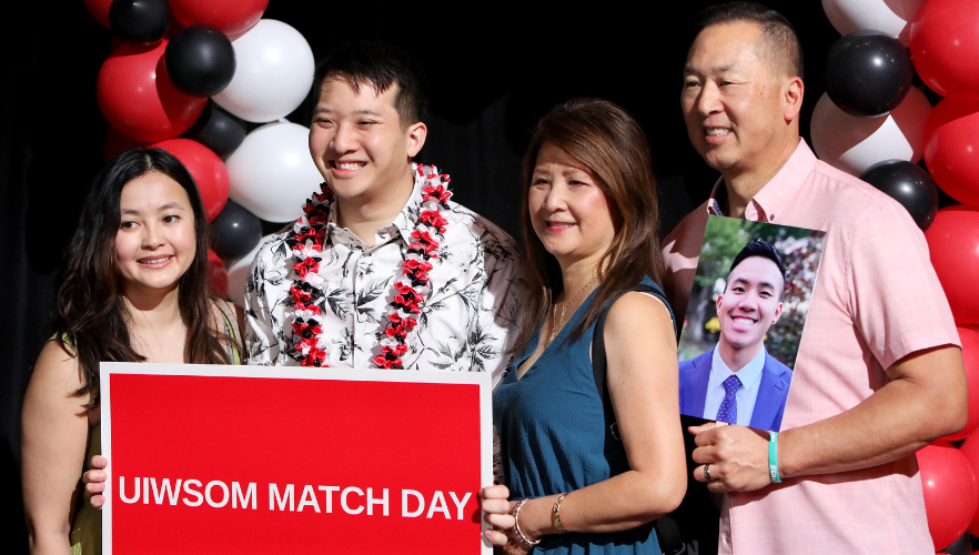 Medical student with family