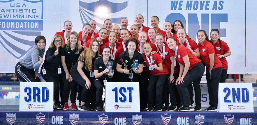 UIW Artistic Swimming Team photographed by U.S.A Artistic Swimming